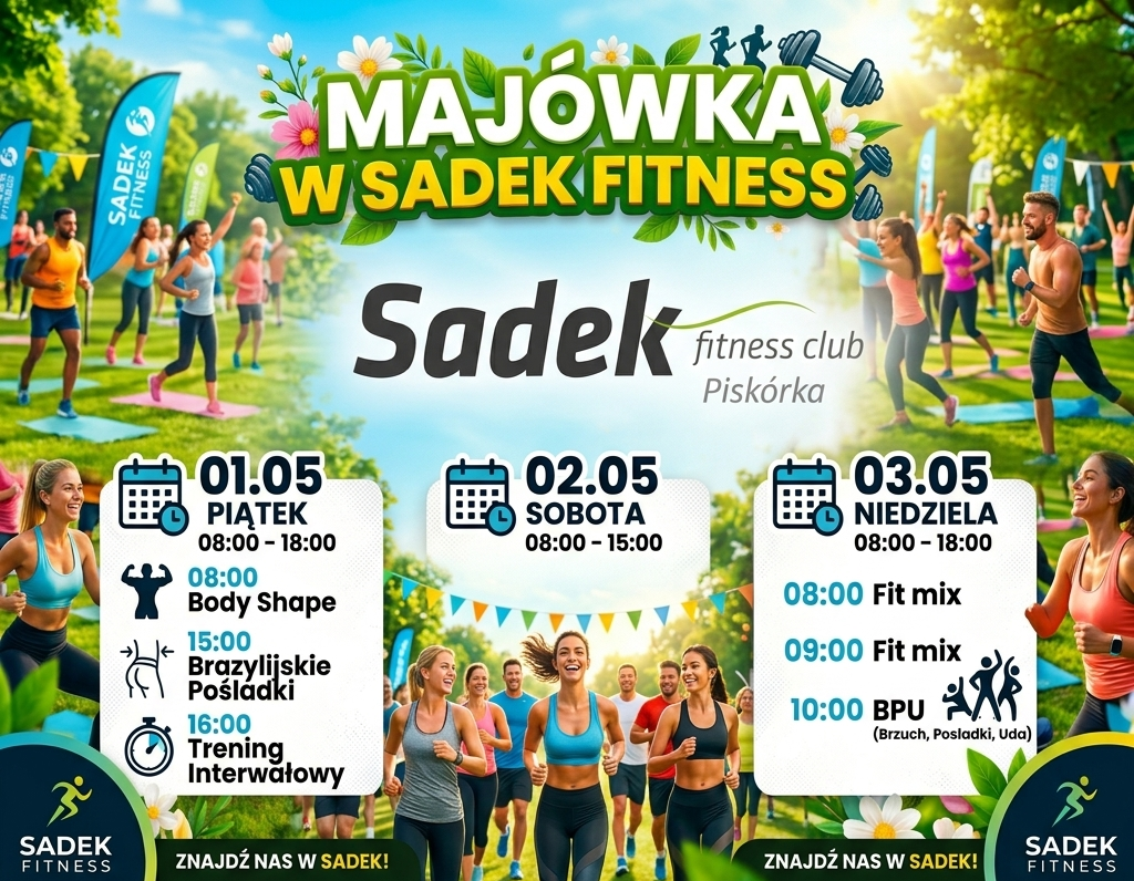 MAJÓWKA W SADEK FITNESS! ☀️